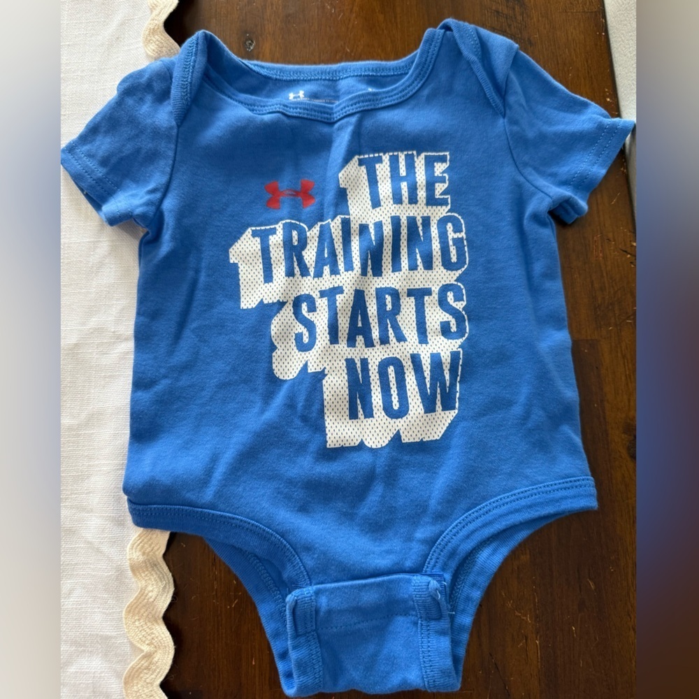 Under Armour Baby 3/6 Month Onesie Blue